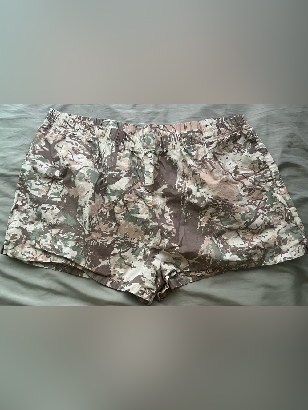 Plus size target Zoey & liv green camo camouflage boxer shorts size 3X